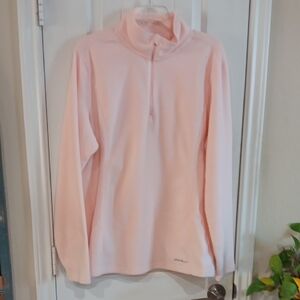 Eddie Bauer Barbiecore Plush QTR ZIP Fleece